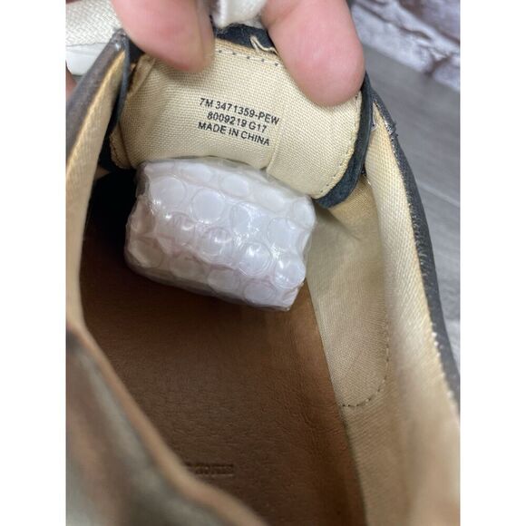 Frye Kerry Pewter Leather Low Top Lace Up Fashion Sneakers Women's Sz 7M US/38EU - Picture 6 of 16